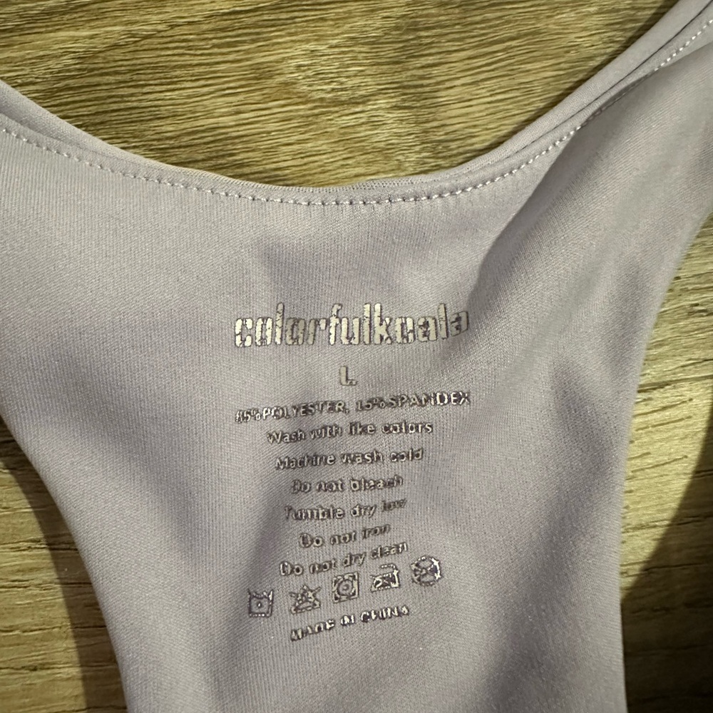 Lavender Racerback Tank Top - Picture 2 of 2